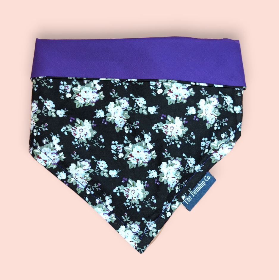 Reversible Pet Bandana: "Just Chew It" (Medium)