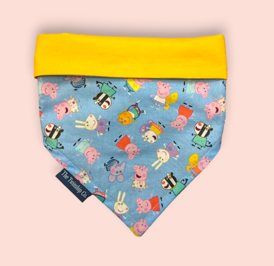 Reversible Pet Bandana: "我妈更凶" (Medium)