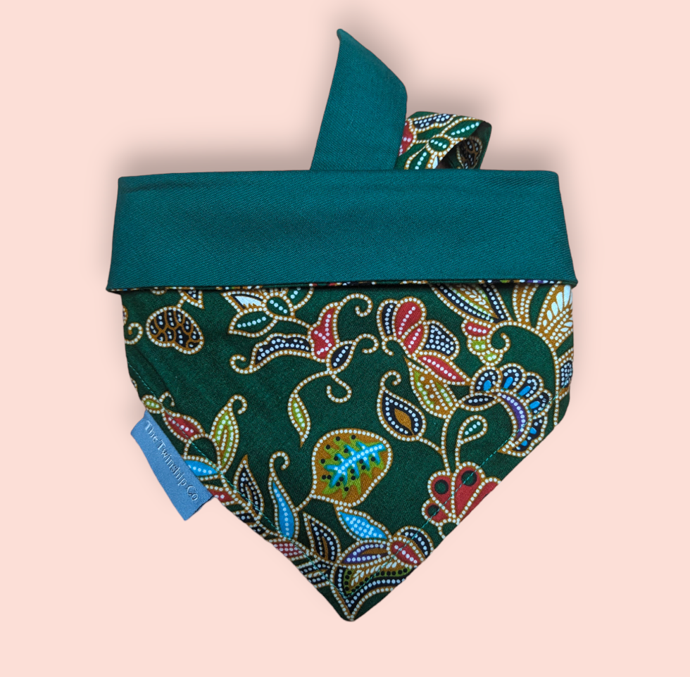 Reversible Pet Bandana: "Just Chew It" (Small)