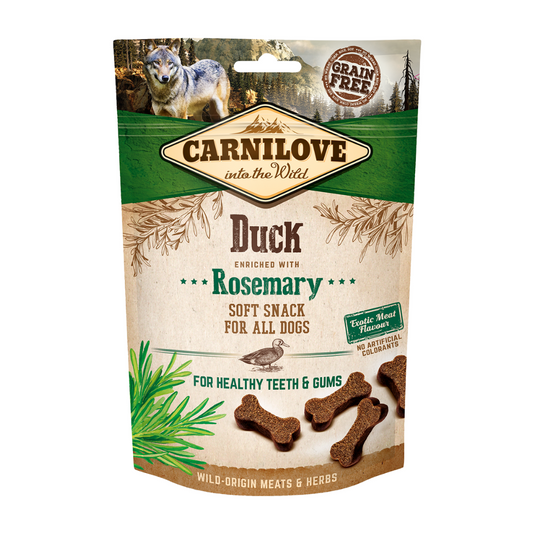 Carnilove Soft Snacks - Duck with Rosemary (200g) for Dogs