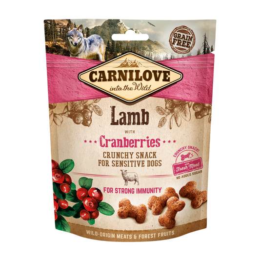 Carnilove Crunchy Snack - Lamb with Cranberries (200g) for Dogs