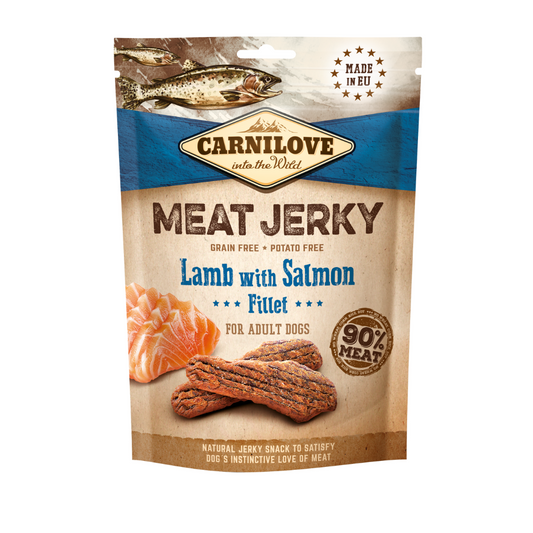 Carnilove Meat Jerky - Lamb with Salmon Bar (100g) for Dogs