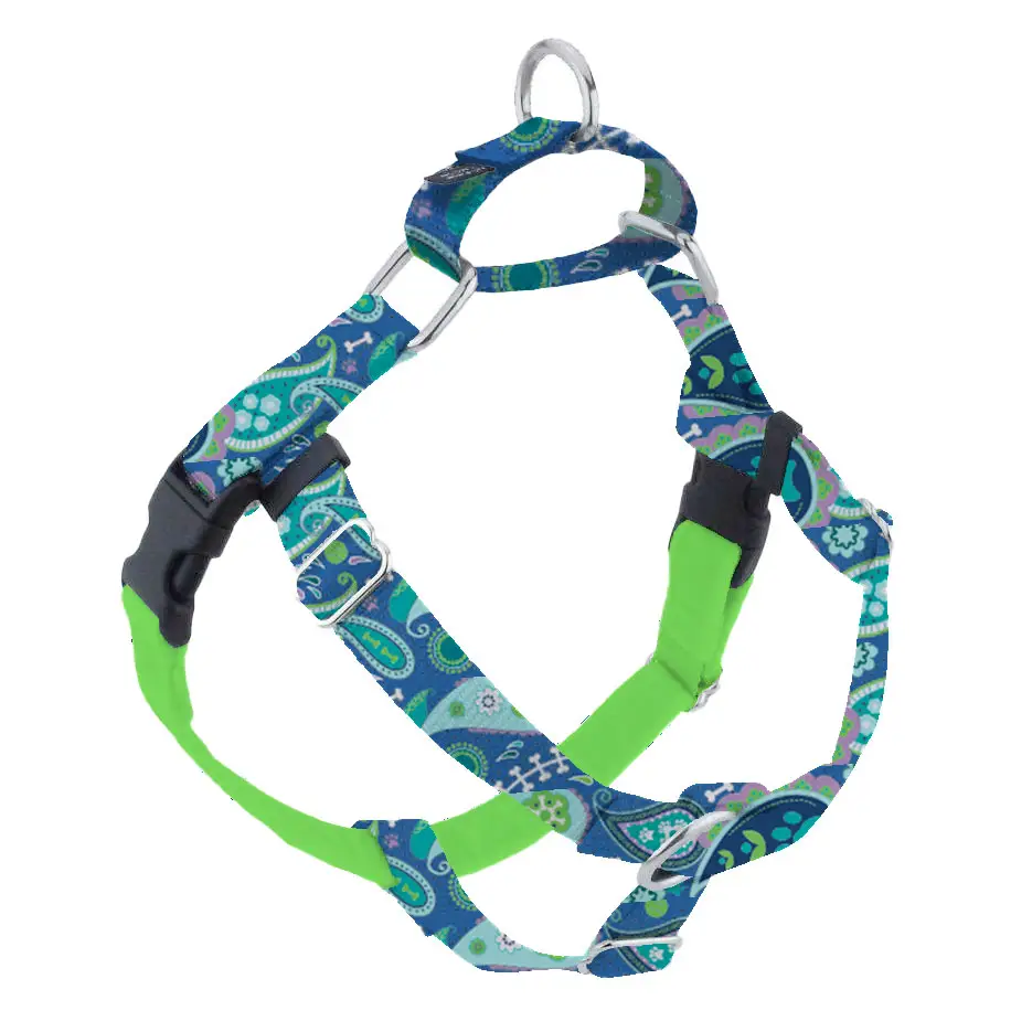 Freedom No-Pull Dog Harness & Leash (Paw Paisley) -