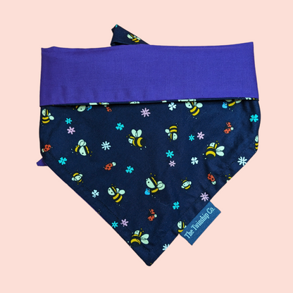 Reversible Pet Bandana: "Kay Poh Queen" (Medium)